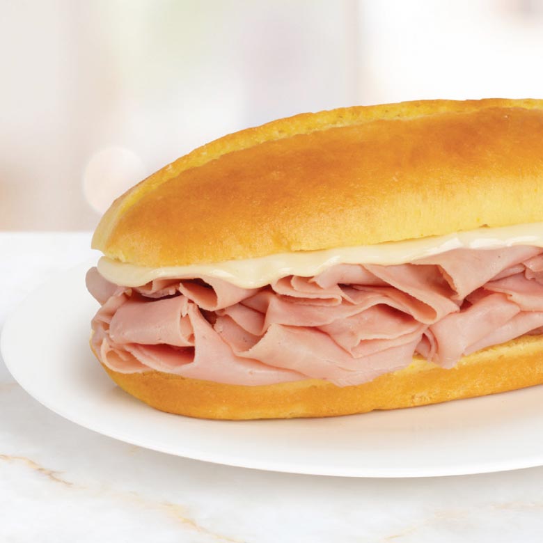 Ham & Swiss sandwich